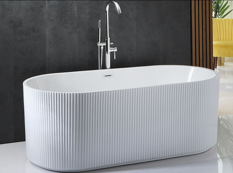 Lusso Lilly Stone Resin Freestanding Bath Luxury Oval Designer Bathtub 1700mm x 700mm