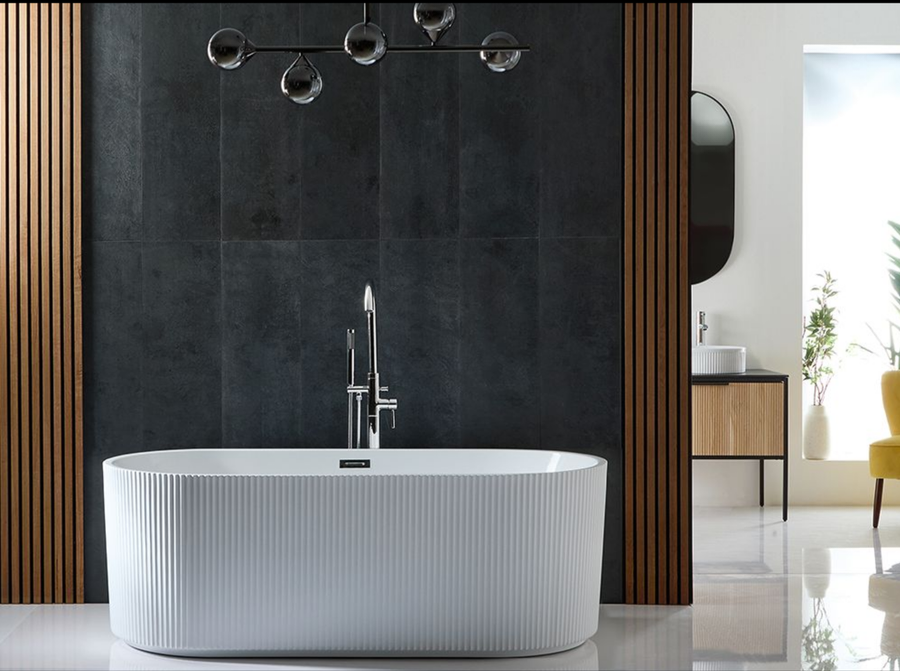 Lusso Lilly Stone Resin Freestanding Bath Luxury Oval Designer Bathtub 1700mm x 700mm
