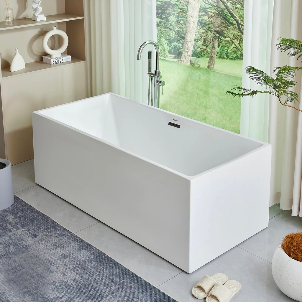 Vanity Art  Acrylic Freestanding Soaking Bathtub 1700mm x 700mm