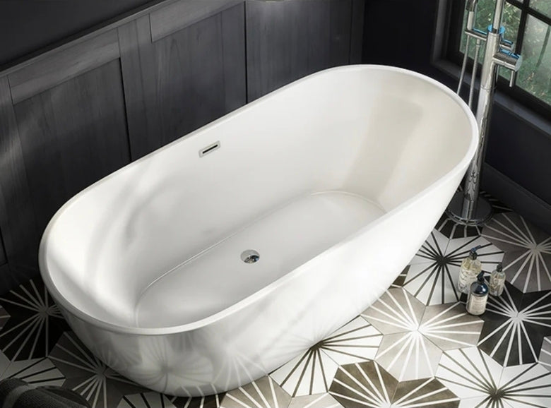 EOS 1600 White Freestanding Bath - 1600mm x 700mm